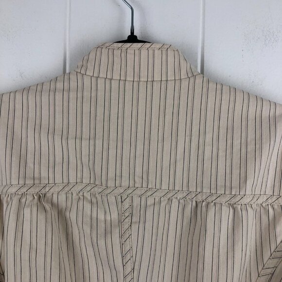 Gap Striped Bell Boy Jacket with Mandarin Collar and Pockets Size 8 - Picture 8 of 10